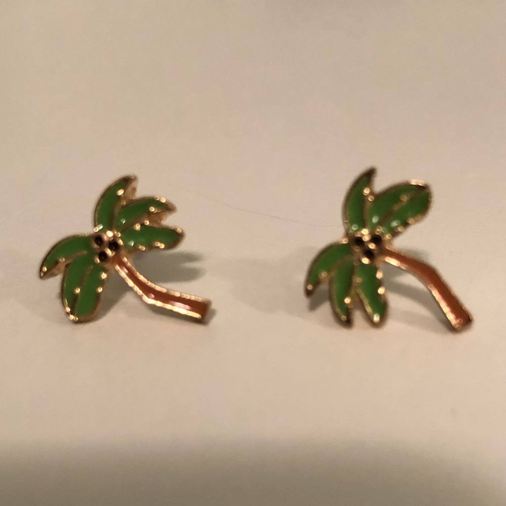 Palm tree earrings